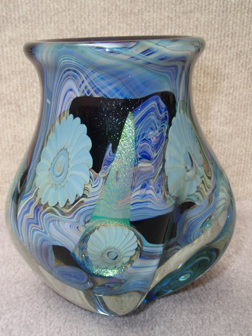 Deep
                    sea freeform vase