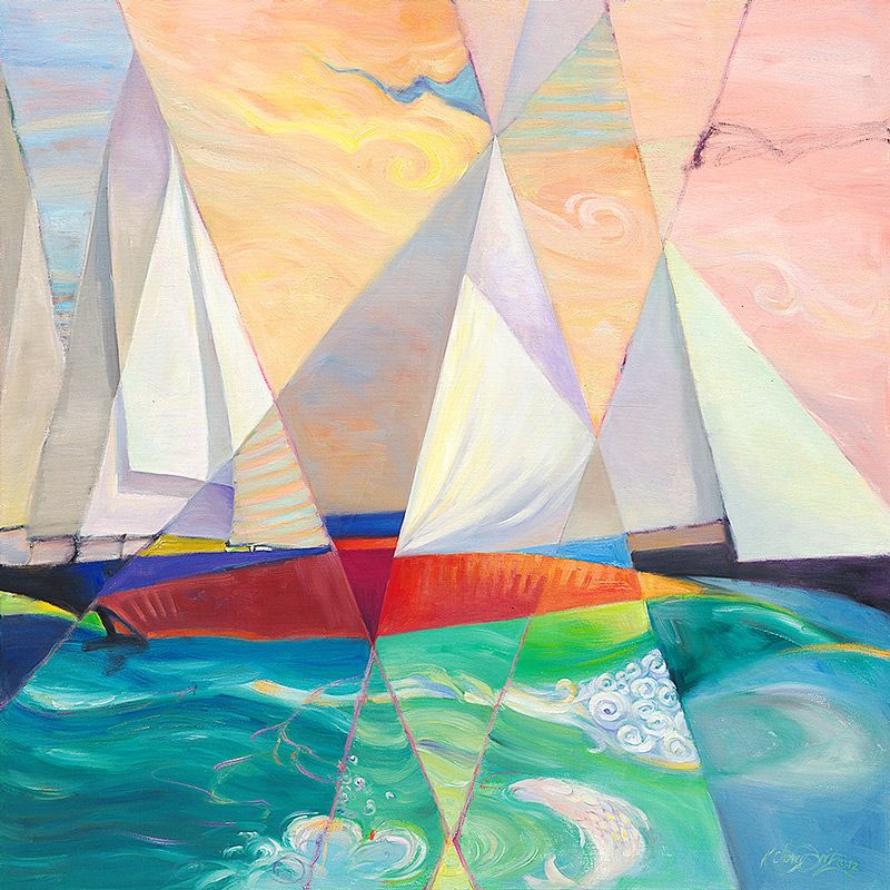 Abstract sailing