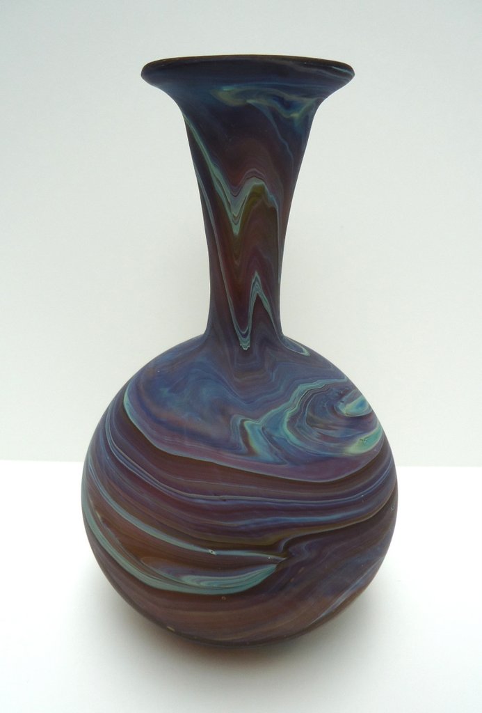 Bulb vase
                  with long neck