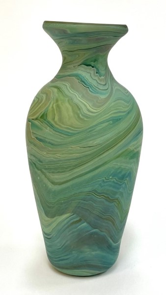 Small green classic
                  vase