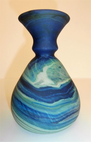 Cobalt double neck
                  vase