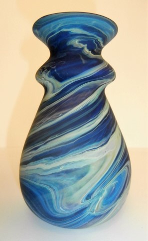 Double neck swirl
                  vase