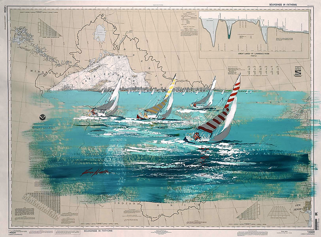 Paintings On Nautical Charts