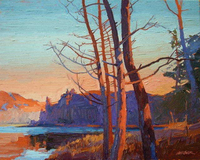 Lou Heiser Michigan oil paintings