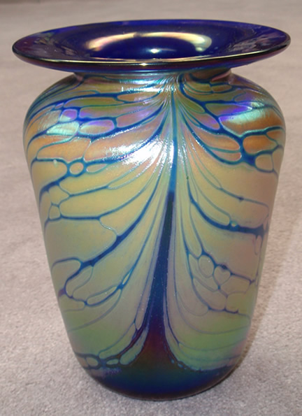 Cobalt Butterfly Vase