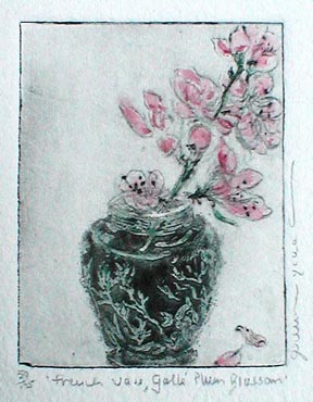 French Vase Galle Plum Blossom