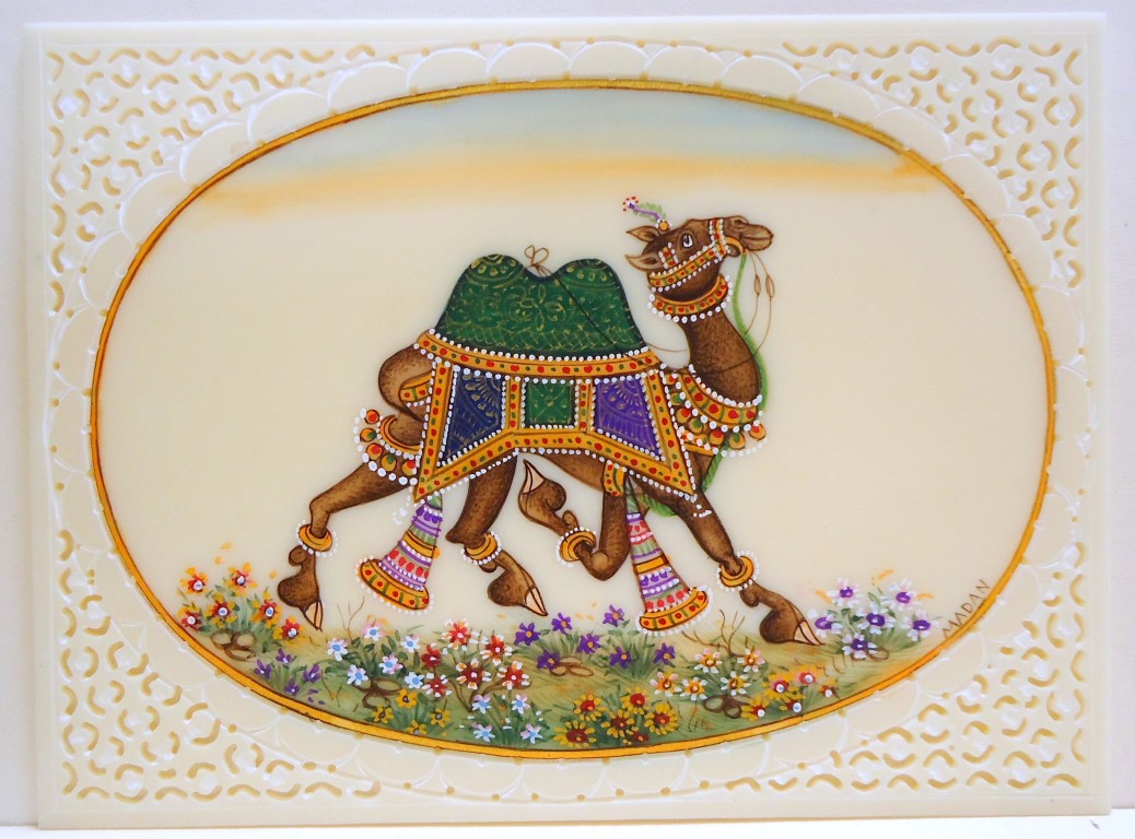 Camel with green