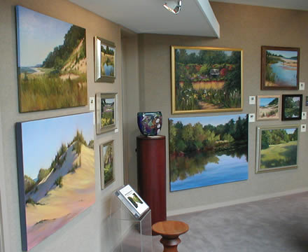 McCleary
                        paintings on display