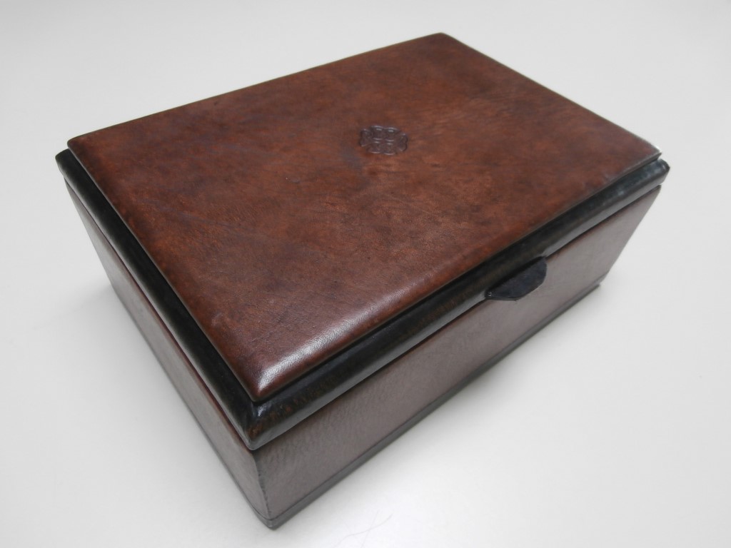 Leather box small