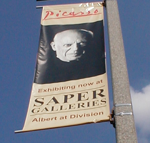 Saper Galleries Picasso Banner