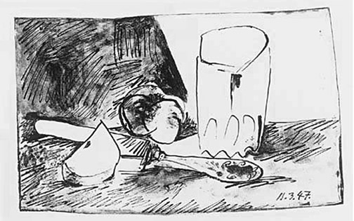 Pommes, Verre et Couteau, 11.3.1947
