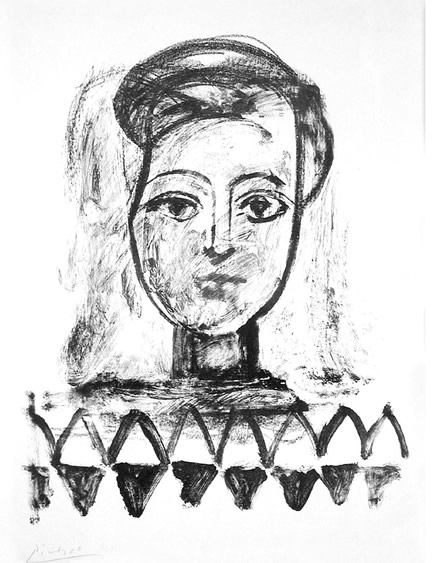 Wash drawing
                      and crayon transferred to litho stone, 1947