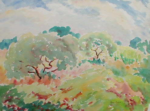 Apple Trees In Pastels