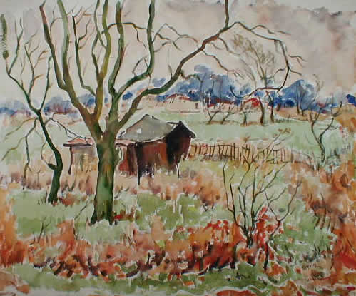 Fenced Pasture In Autumn