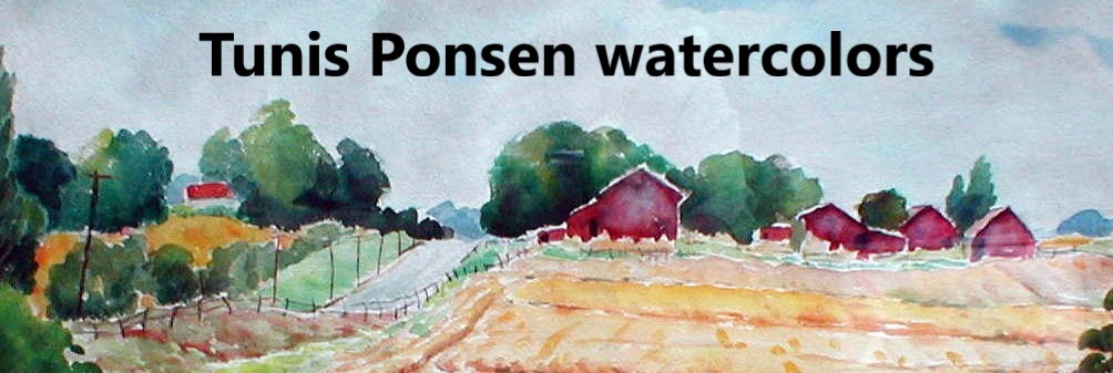 Tunis
Ponsen watercolors at Saper Galleries