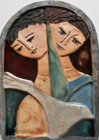 Two figures
                  (arch)