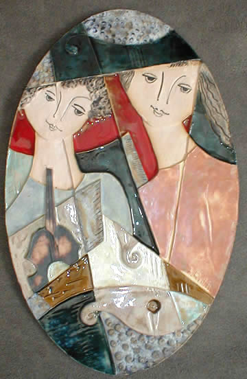 Two
                  Figures oval