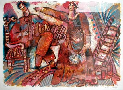 Saper Galleries is a major source for Theo Tobiasse lithographs